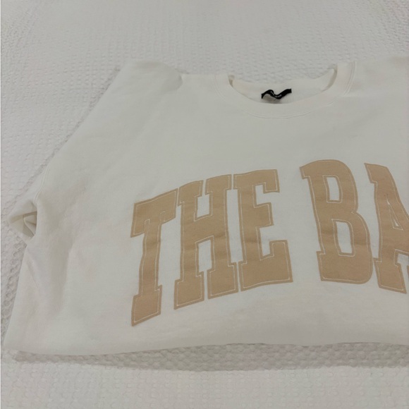 The Bar Varsity Sweatshirt - White/Tan - Picture 7 of 9